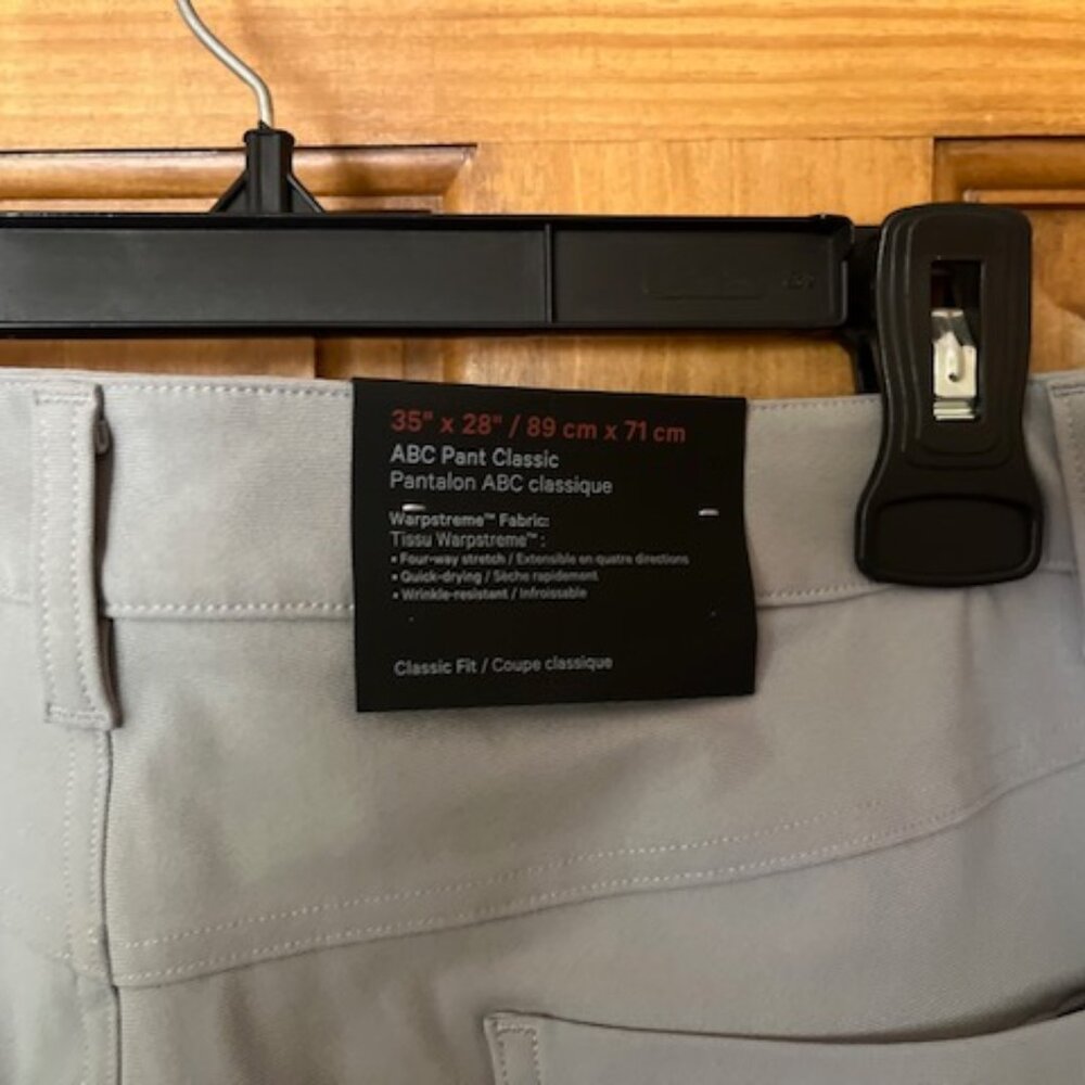 NWT Lululemon ABC Pant Slim - silver drop - Picture 8 of 8